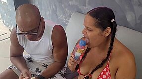 Giant Chocolate Cock Found At Ice Cream Shop Stretches Her Ass To Orgasmic Limits