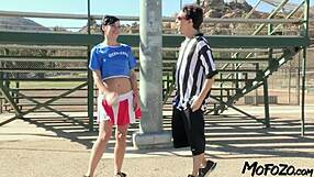 Black-Haired Cheerleader Deepthroats Daddy's Monster Cock for Cum Gulp