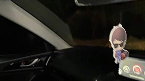 Can alt goth teen handle taxi driver's monster cock stretching her wet holes?