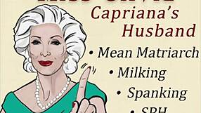 Miss olivia's mean mother-in-law dishes out sph spanking and milking