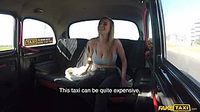 josephine jackson flashes her huge natural tits sending the cabbie into lust fever