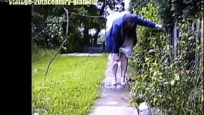bank manager elizabeth hogben sneaks out back to pee in her garden