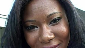 Huge Ebony Natural Tits Bursting from Bikini with Rock Hard Nipples