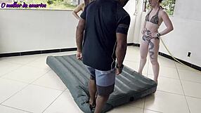 boy earns hard fucks from two grateful sluts after simple task
