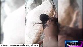 Penelope Olsen Fucked Hard Outdoors by Stepbrother in River