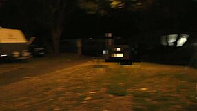 Trashy Pierced Kiwi Milf Bares Pussy in Public Holiday Park Display