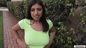 ella's hairy pussy gets fucked hard outdoors for cash