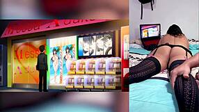big tits cum gulps in hentai react with stepsis ass show