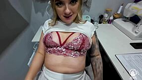 lacey the skinny british slut shoplifts then sucks big cock pov bareback