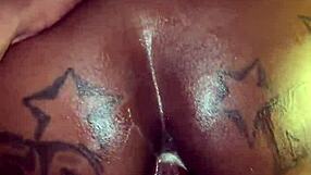 wanna see this messy anal with big black cock bending her over doggystyle?