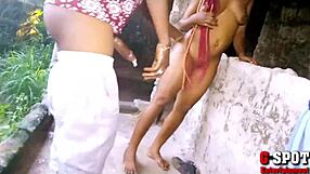 ever wonder how fake agent bangs hot ebony teen bareback in unfinished building?