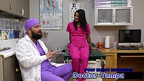i'm dr tampa giving misty addams her university entrance physical with pussy exam