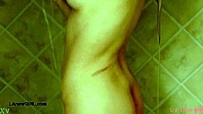 Stunning Blonde Model's Shower Tease Makes You Throb?