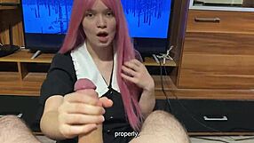 stepsis uniform blowjob skills stun stepbro in taboo student roleplay tease