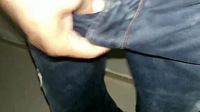colombian drunk squirts jeans in wild orgasm