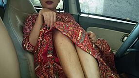 omg, beautiful punjabi bride gets doggystyle creampied by husband in car! 🔥💍🍑