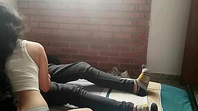 who's this horny colombian teen sucking huge cock till she milks it dry?