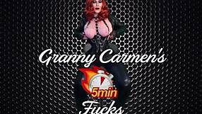 Granny Carmen Angel, feel my cock missionary deep inside?