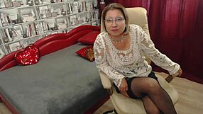 your boss milf isn't happy so she facesits you in stockings for domination lesson
