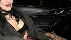 Can alt goth teen handle taxi driver's monster cock stretching her wet holes?