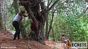 i pound my boyfriend's tight cock deep in the forest by lake