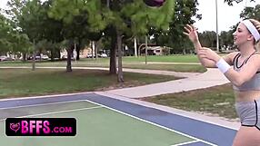 after training teen bffs lick hot basketball coach pussy in lesbian muff diving