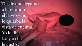 Isa Latina Wife Flashes Natural Tits for Single Swinger Husband Cuckold