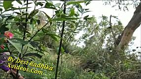 Indian Bhabhi Bent Over Field for Deep Country Ranch Pounding and Outdoor Sex