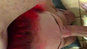 amber drops to knees sucking daddy homemade submissive blowjob