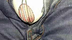 colombian drunk squirts jeans in wild orgasm