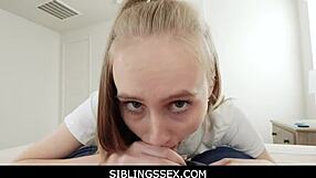 Siblingssex - Alicia Williams Slurps Stepbrother's Swollen Cock Balls to Tip!