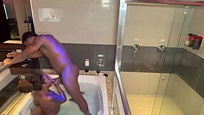 wanna see this ebony babe worship that big black ass in the tub all day?
