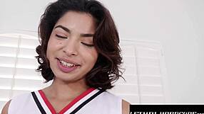 Lethal Hardcore Cheerleader's Sloppy Deepthroat and Doggystyle Wins Florida Fuck Trip!