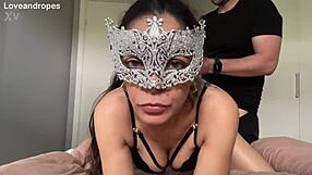 husband pounds wife's tight asshole as she moans staring at camera