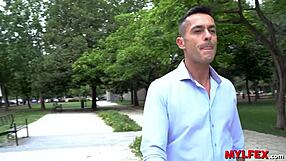 mylfex chubby milf tempts pedestrian for park anal fun