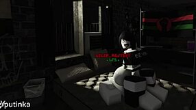 Comgirl fucked hard in Roblox condo after Der Hood play