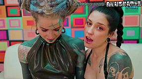 i fist her goth ass till she squirts wildly in latex