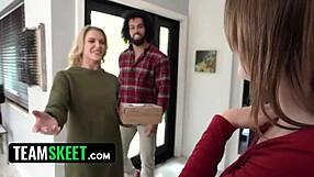 Thanksgiving Besties Share One Cock in Wild Foursome Orgy