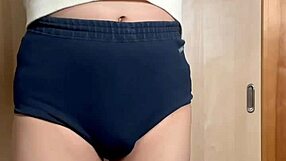 i wear tight swimsuit for intense anal training as asian slave
