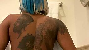 Ebony Homemade Bob Sucks Chokes Gags Monster Cock Cum Facial