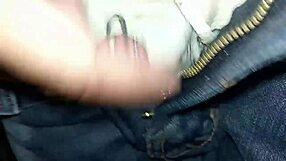 colombian drunk squirts jeans in wild orgasm