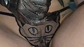 Glove-Wearing Milf Squeezes and Milks Thick Cock Dripping Precum