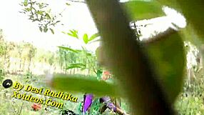 Indian Bhabhi Bent Over Field for Deep Country Ranch Pounding and Outdoor Sex