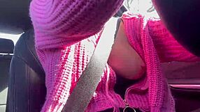 artemisia love flashes juicy tits on car ride
