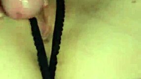 Glove-Wearing Milf Squeezes and Milks Thick Cock Dripping Precum
