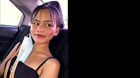 skinny filipina sneaks hotel fuck with big cock boyfriend