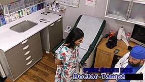 i'm dr tampa giving misty addams her university entrance physical with pussy exam