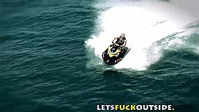 i'm chained to this boat for outdoor survival sex game - fuck me hard now!!