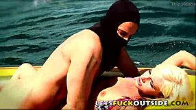 i'm chained to this boat for outdoor survival sex game - fuck me hard now!!