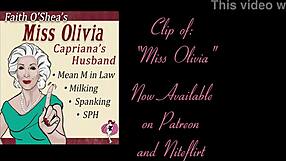 Miss olivia's mean mother-in-law dishes out sph spanking and milking